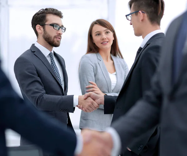Concept of partnership.business handshake — Stock Photo, Image