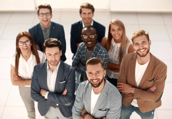 Estilo retro. un grupo de empresarios de éxito . — Foto de Stock