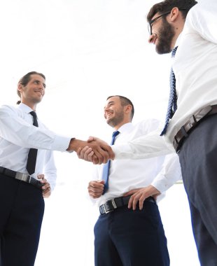 Yeni sunu tartışırken sonra karşılıklı iş arkadaşları.