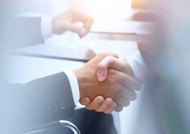 karşılıklı iş ortakları üzerinde arka plan bulanık