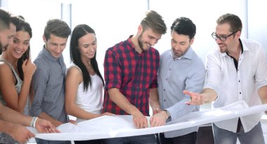 bir çalışma toplantısı yakın up.the yaratıcı takım tutar