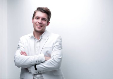 closeup.Confident genç iş adamı