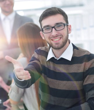 başparmak gösterilmesini closeup.employee