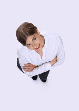 Yukarıdan bakıldığında... tam bir büyüme. Kendine güvenen genç bayan..