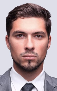 başarılı bir iş adamı closeup yüzü