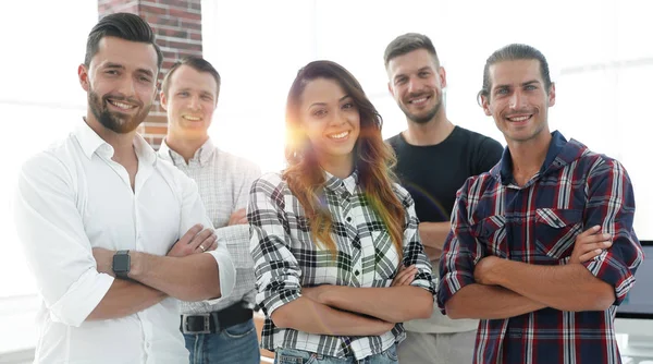 Equipo exitoso de jóvenes — Foto de Stock