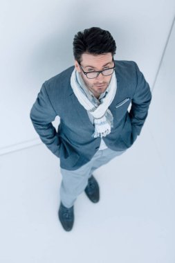 en iyi view.modern iş adamı camera.photo kopya alanı ile seyir