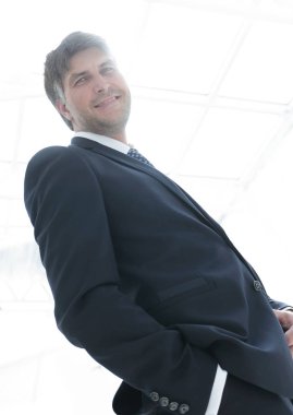 yakın çekim. Dost başarılı iş adamı