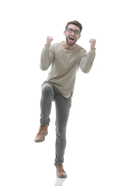 Retrato de um jovem muito feliz — Fotografia de Stock