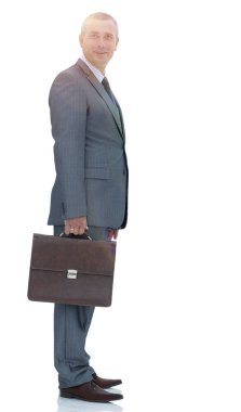 yan view.a kendine güvenen avukat kameraya bakıyor