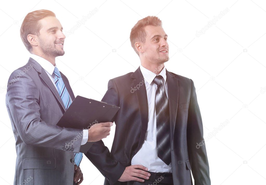 Manager and the lawyer with documents