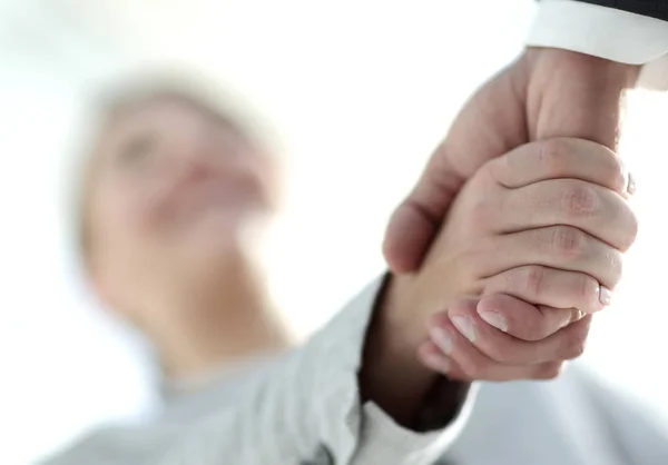 Businessmen handshaking after successful business meeting — Stock Photo, Image