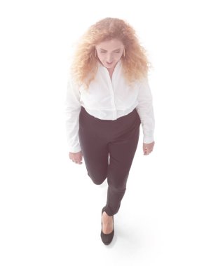 Executive iş kadını ileri gider