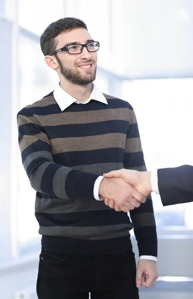 Closeup.handshake business people — Stock Photo, Image