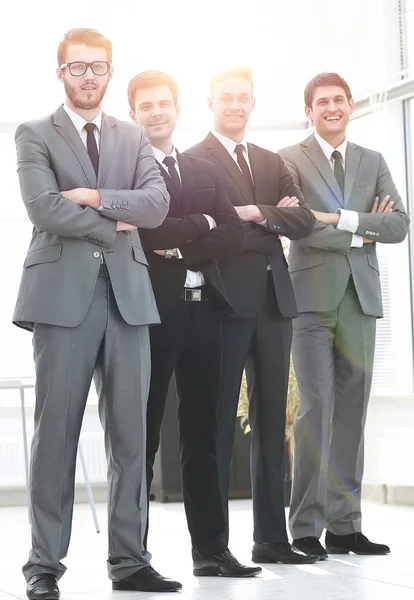 Portrait of business team on white background — Stock Photo, Image