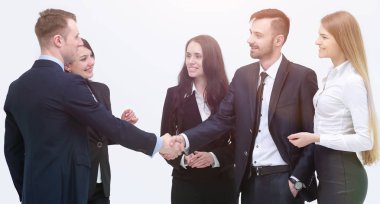 hoş geldiniz ve karşılıklı iş ortakları