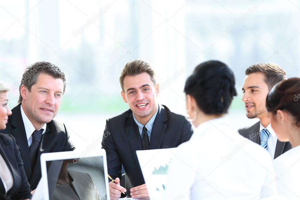 businessman and business team working with documents