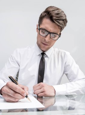 sözleşme imzalama up.businessman kapatın.