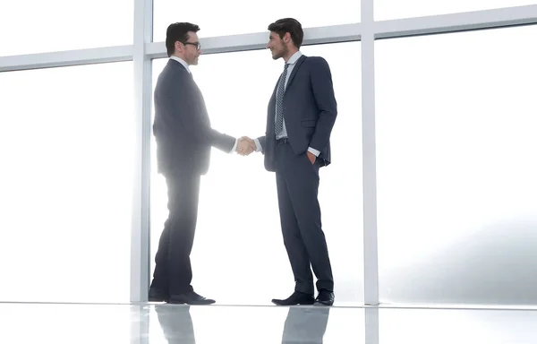 Background.handshake business affärspartners . — Stockfoto