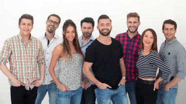 Grup birlikte yaratıcı gençlik duran