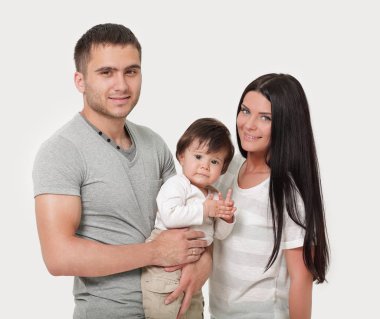 Anne ile oğlu stüdyo çekim