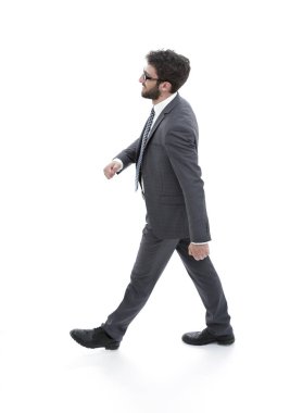 Başarılı iş adamı güvenle ileri gider
