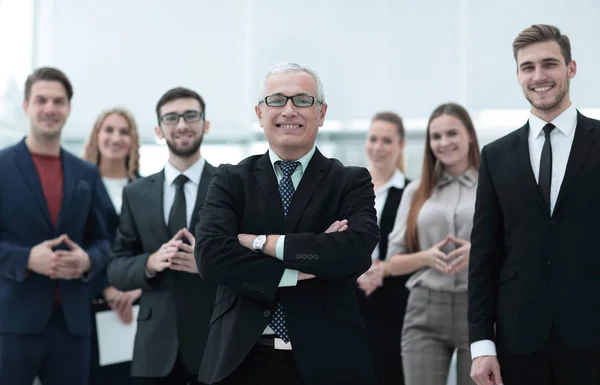 Porträtt av ledande affärsman och anställda i bolaget. — Stockfoto