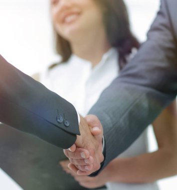 closeup.Handshake iş adamları