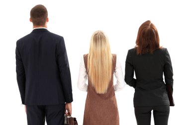 Dikiz aynası. İş ekibi boş alanı dört gözle bekliyor.