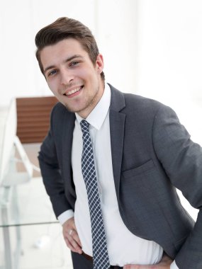 closeup.a başarılı genç adam