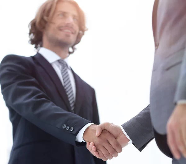 Closeup of a business handshake — Stock Photo, Image