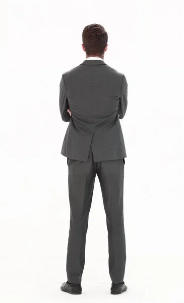 Rear view. businessman looking at copy space — Stock Photo, Image