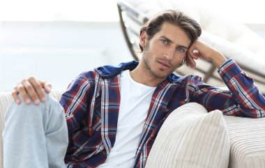 portre. başarılı bir modern adam.