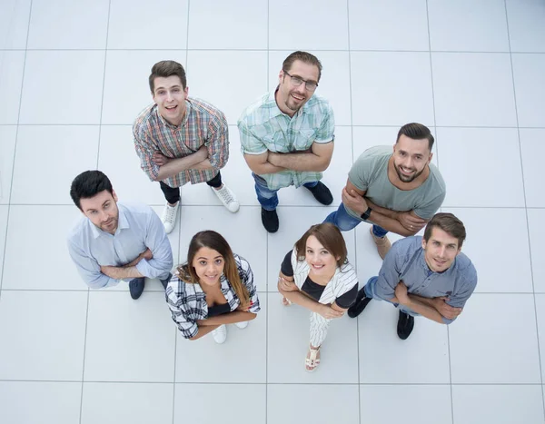 Top view.un grupo exitoso de jóvenes — Foto de Stock