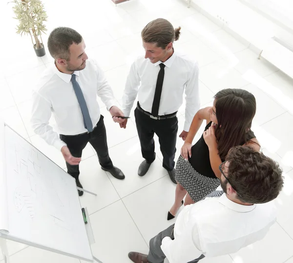 Background image of a business team discussing new ideas. — Stock Photo, Image