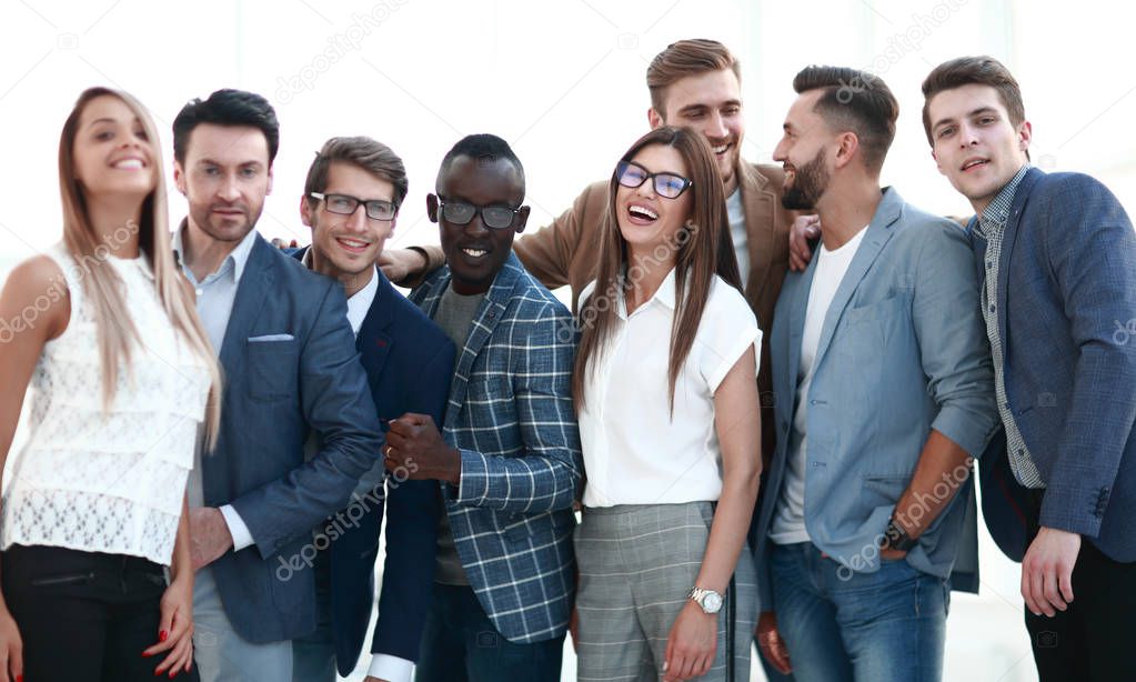 portrait of a group of leading specialists of a successful company