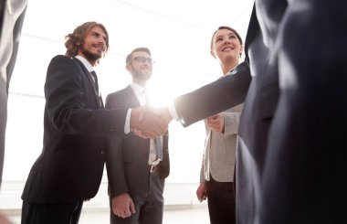 iş ortakları son el sıkışma