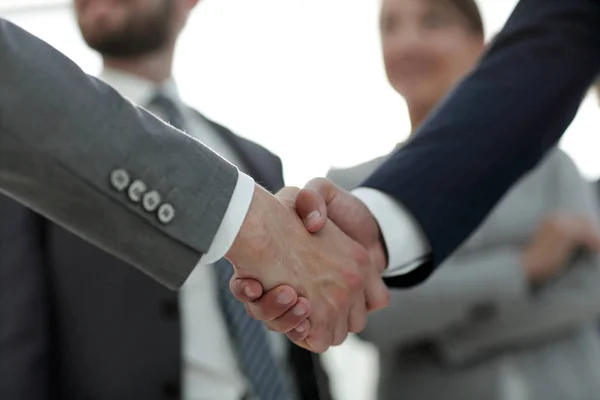 ビジネス関係者の握手の背景画像 . — ストック写真
