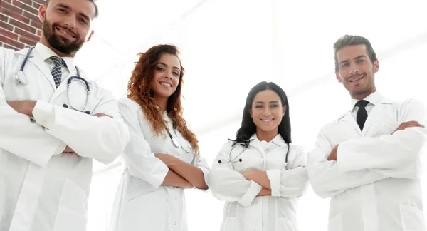 Closeup.a grupo de médicos . — Fotografia de Stock