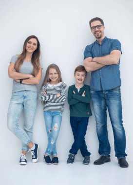 mutlu bir aile tam growth.portrait içinde