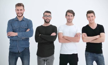 bir grup modern genç adam portresi