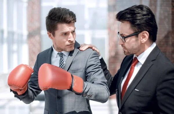 Lawyer instructs a young businessman — Stock Photo, Image