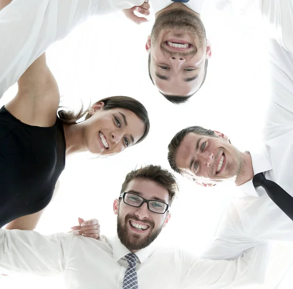 Closeup.Bottom view.successful business team — Stockfoto