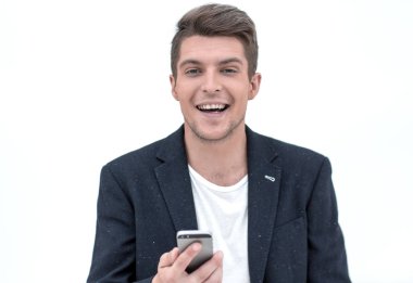 yakın çekim. Sana işaret başarılı iş adamı