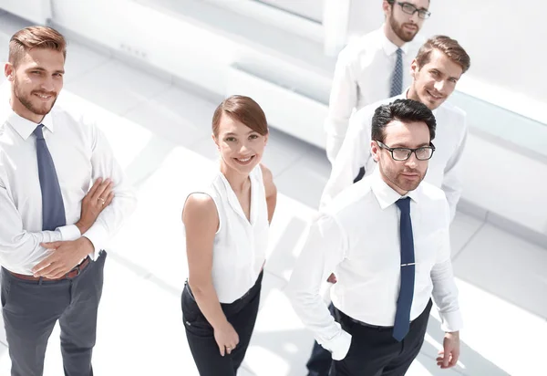 Top view.a group of successful young people — Stock Photo, Image