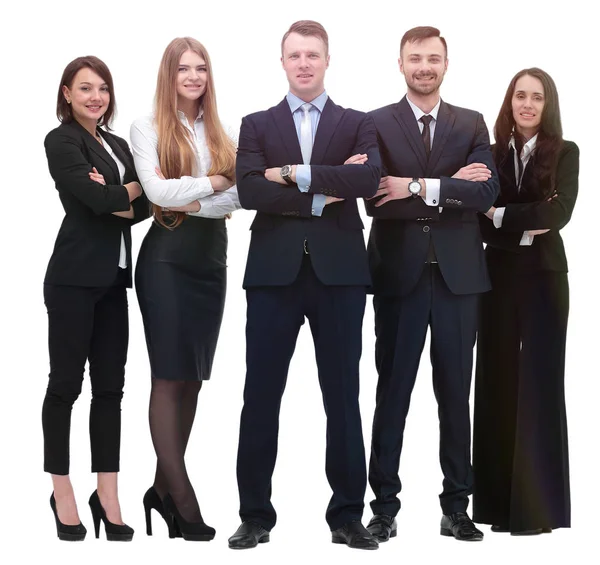 Portrait in full growth. team of young business people — Stock Photo, Image