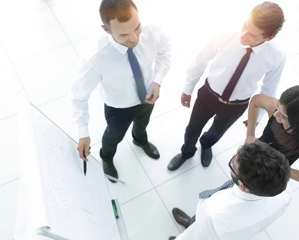 Imagem de fundo de uma equipe de negócios discutindo novas ideias . — Fotografia de Stock