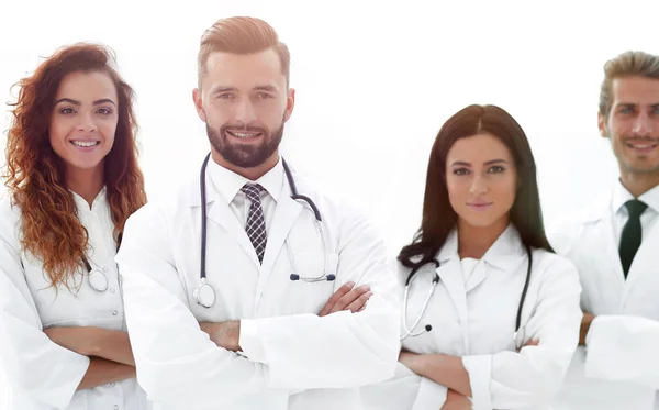 Läkargrupp. Isolerad på vit bakgrund. — Stockfoto