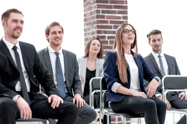 Interesse vrouw vragen voor vragen — Stockfoto