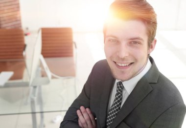 closeup.a başarılı genç adam